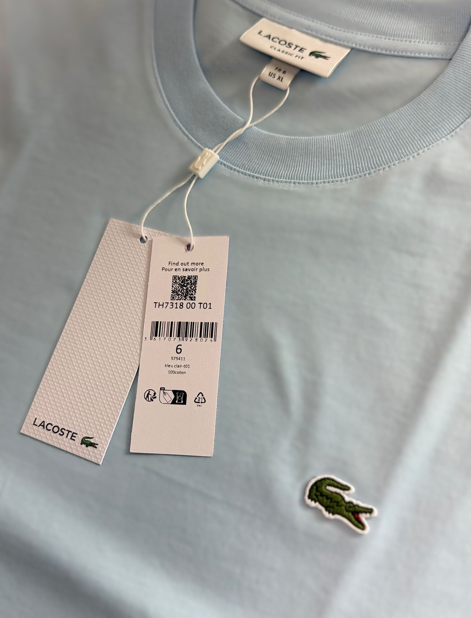 Lacoste - T-Shirt (Babyblau)